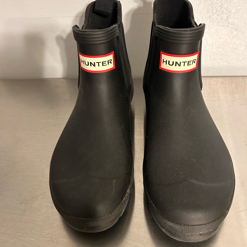 Hunter Matte Black Waterproof Boots
